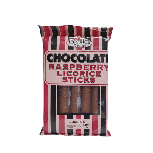Chocolate Raspberry Liquorice sticks