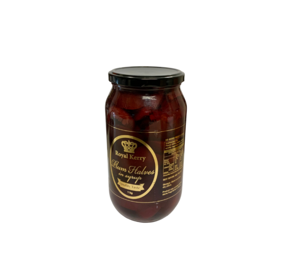 Royal Kerry plum halves in syrup