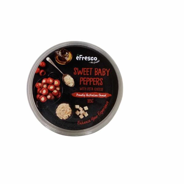 Sweet baby peppers with feta cheese 185g