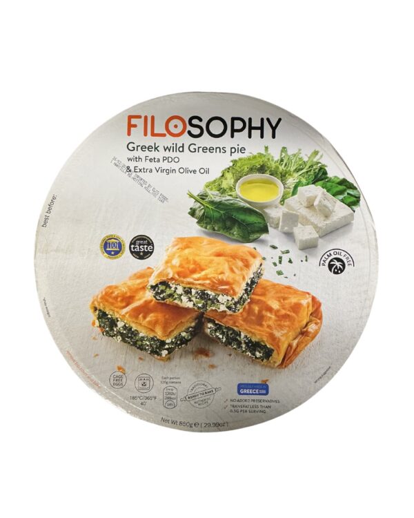 Greek Wild Greens Pie with Feta PDO - Filosophy 850g