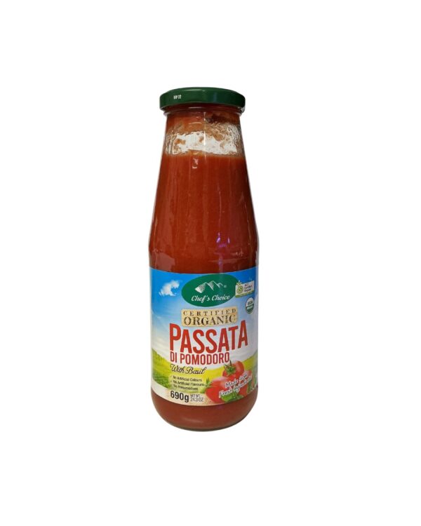 Chefs Choice Organic Passata with Basil - 690g