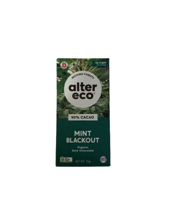 Mint Blackout Organic Dark Chocolate - Alter Eco